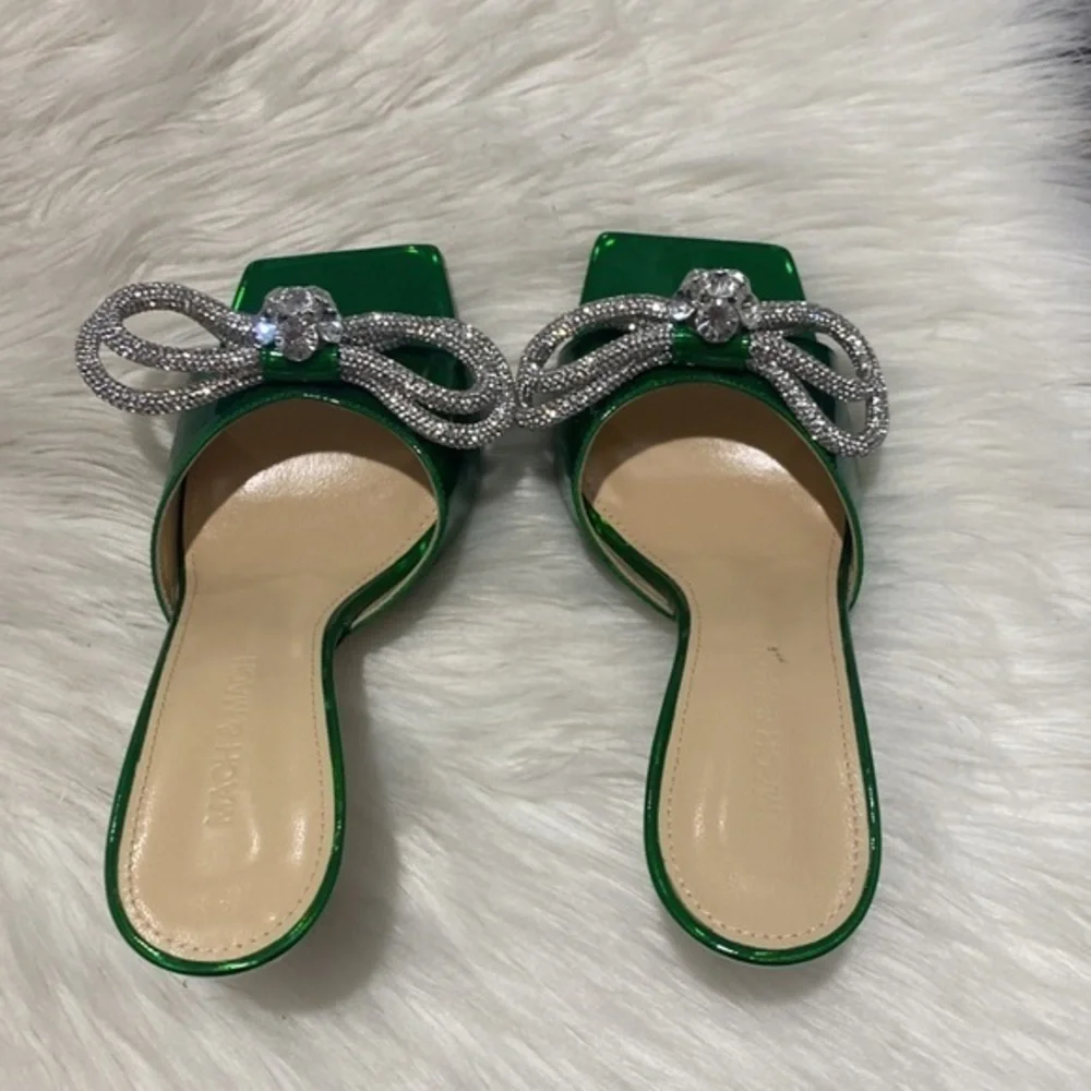 New Mach & Mach Double Bow slide sandal size 36.5EU - Picture 6 of 12